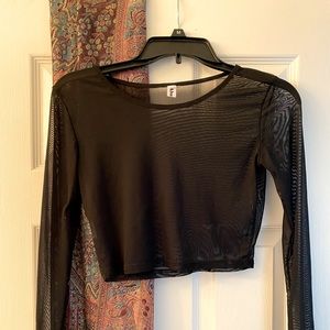 Completely Sheer Black Long Sleeve!